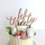Acrylic Rose Gold 'fifty three' Birthday Cake Topper