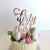 Acrylic Rose Gold Mirror 'dirty thirty' Script Birthday Cake Topper