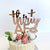 Acrylic Rose Gold Mirror 'thirty AF' Birthday Cake Topper