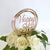 Acrylic Rose Gold Mirror Geometric Circle Happy 31st birthday Cake Topper