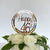 Acrylic Rose Gold Mirror Happy 46th Birthday Geometric Circle Cake Topper