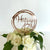 Acrylic Rose Gold 'Happy 47th' Geometric circle birthday Cake Topper