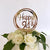 Acrylic Rose Gold Geometric Circle Happy 24th birthday Cake Topper