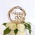 Acrylic Rose Gold Geometric Circle Happy 38th birthday Cake Topper