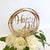 Acrylic Rose Gold Geometric Circle Happy 41st birthday Cake Topper