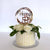 Acrylic Rose Gold Geometric 'Happy 59th' birthday Cake Topper