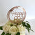 Acrylic Rose Gold 'Happy 82nd' Birthday Cake Topper