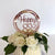 Acrylic Rose Gold Geometric Circle Happy 83rd birthday Cake Topper
