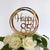 Acrylic Rose Gold Geometric Circle Happy 85th birthday Cake Topper