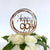 Acrylic Rose Gold Mirror Geometric Round 'Happy 99th' Cake Topper
