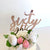 Acrylic Rose Gold 'sixty eight' Birthday Cake Topper