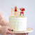 Acrylic Rose Gold Mirror 'Mr and Mrs' Santa Christmas Themed Wedding Engagement Bridal Shower Cake Topper