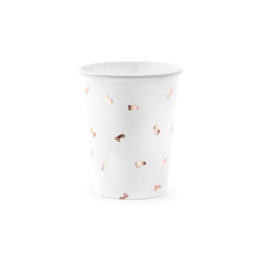 Adult hen party paper drink cups with 220ml capacity