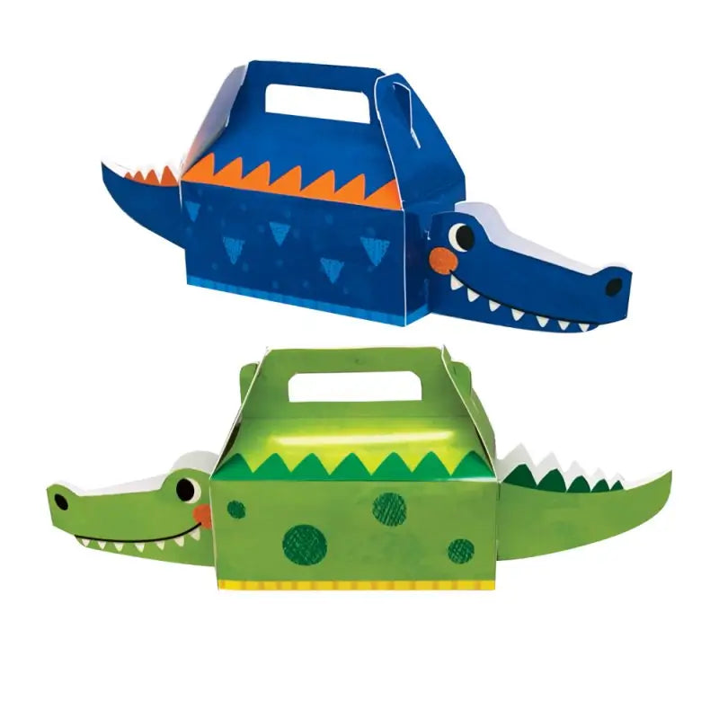 Alligator Party Cardboard Treat Boxes 4pk