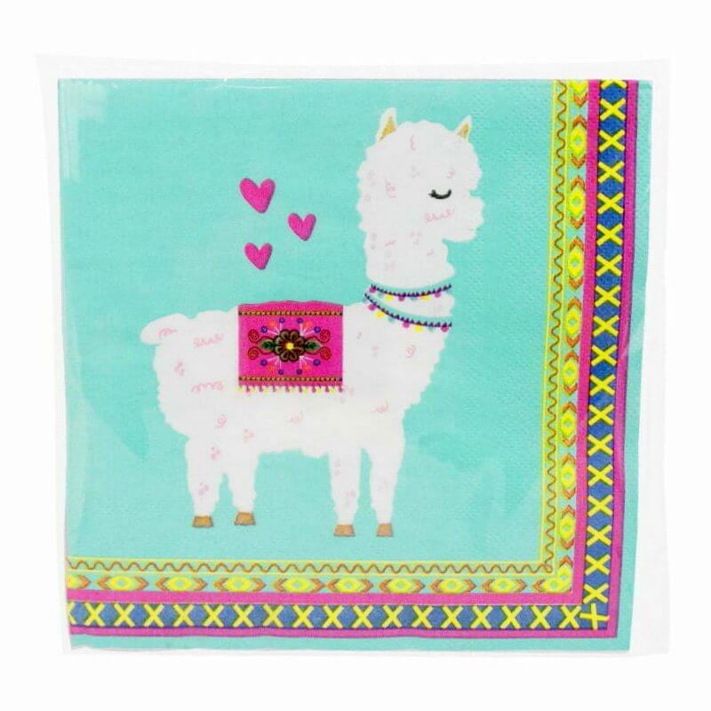 Alpaca Paper Lunch Napkins 20 Pack