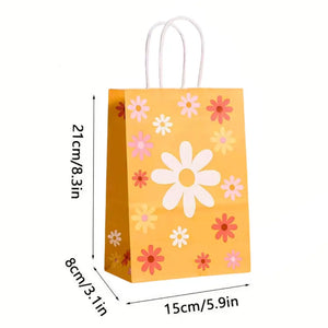 Amber Yellow Sweet Daisy Party Bags 5pk