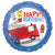 First Responder Fire Truck Happy Birthday Foil Balloon 45cm