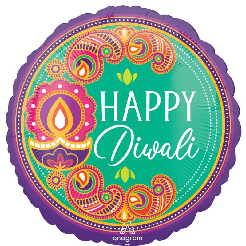 Amscan Happy Diwali Rangoli Dream Foil Balloon 45cm