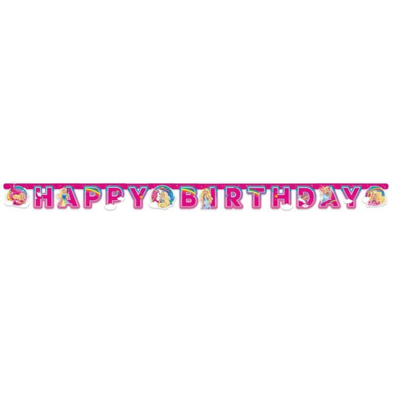 Barbie Dreamtopia Happy Birthday Letter Banner