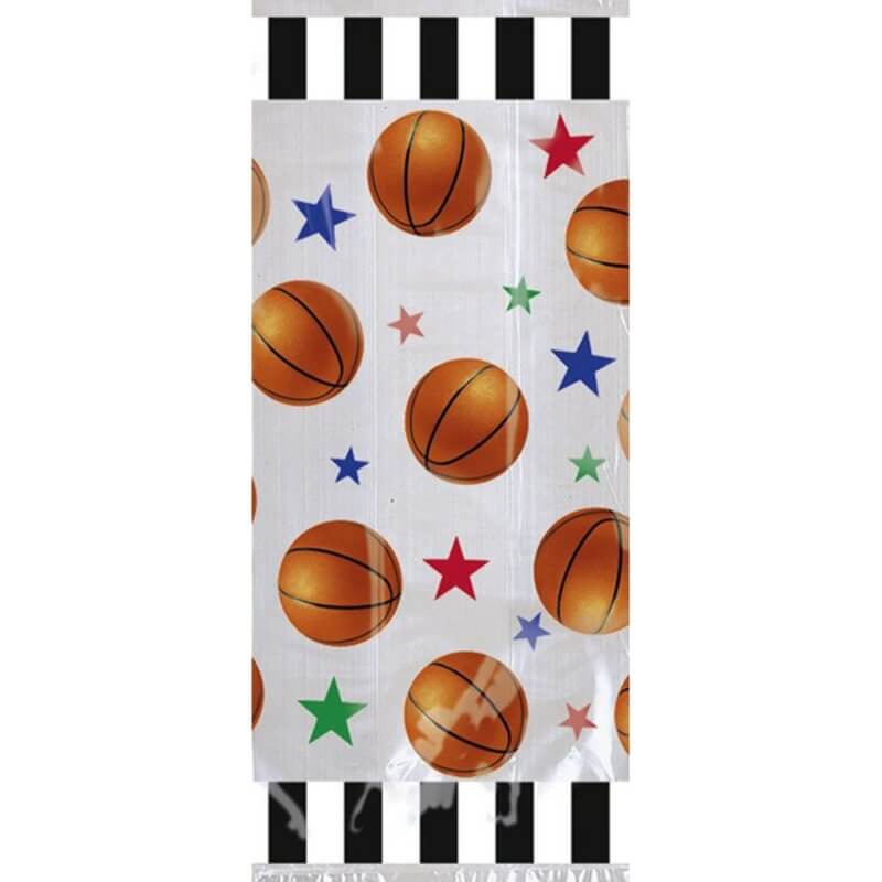 Amscan Basketball Fan Cello Party Goodie Bags 20 Pack