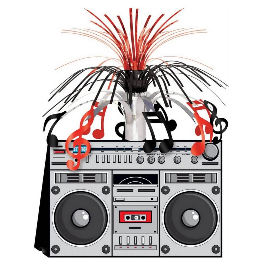 Boom Box Stereo Cascade Centrepiece