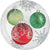 Christmas Bauble Ornaments Paper Dinner Plates 8 pack