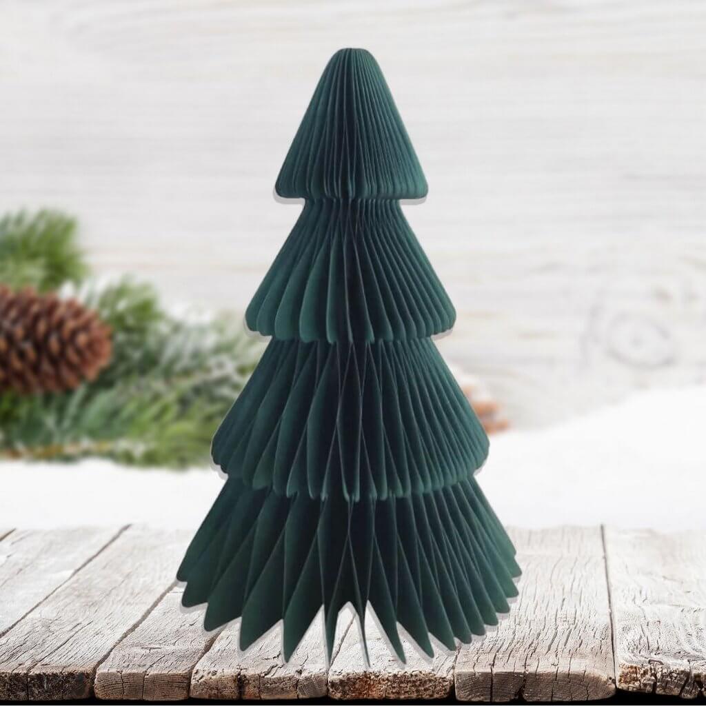 Decorative Green Christmas Tree Honeycomb 35cm