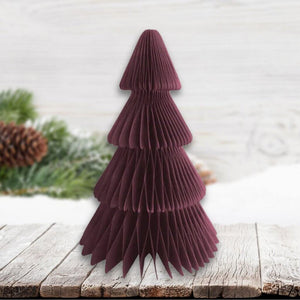 Decorative Red Christmas Tree Honeycomb 20cm