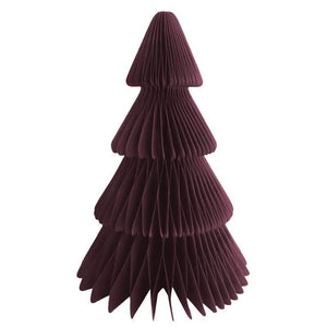 Red Decorative Christmas Tree Honeycomb 35cm