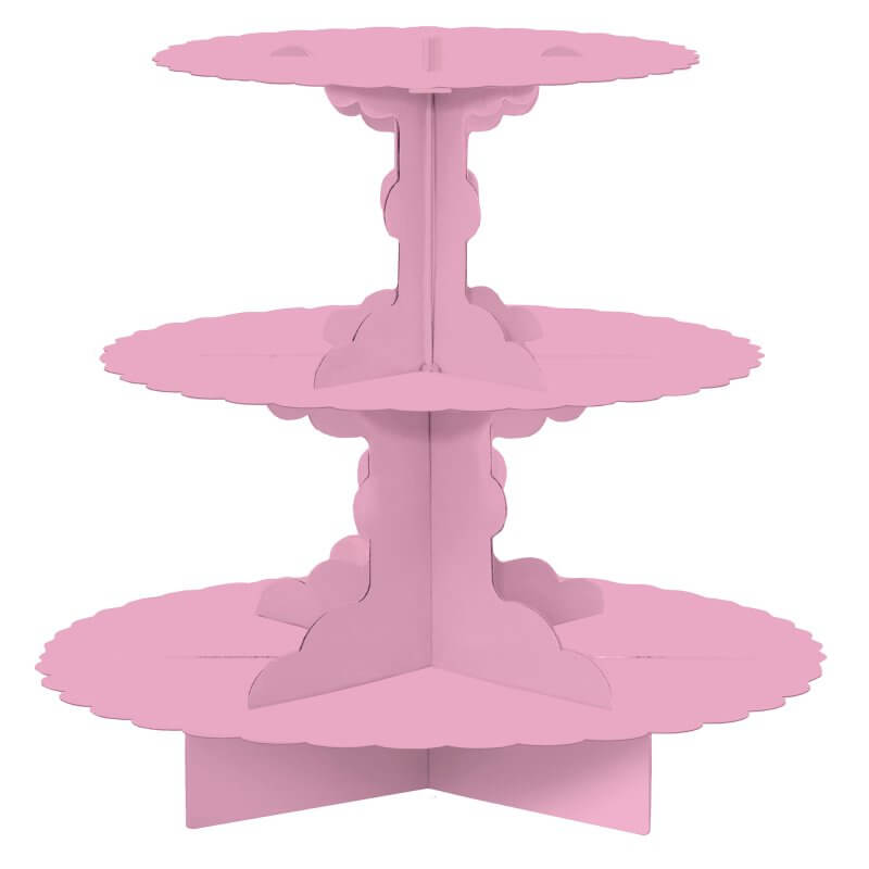 New Pink Cupcake 3 Tier Treat Stand