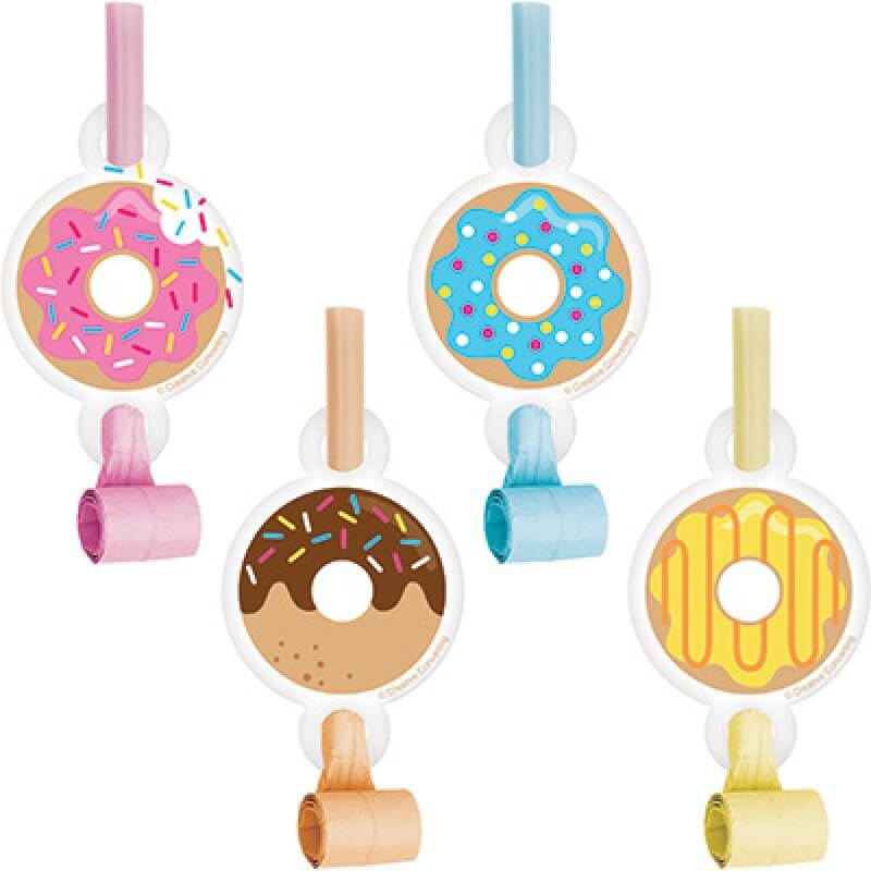 Donut Time Blowouts with Medallions 8 Pack