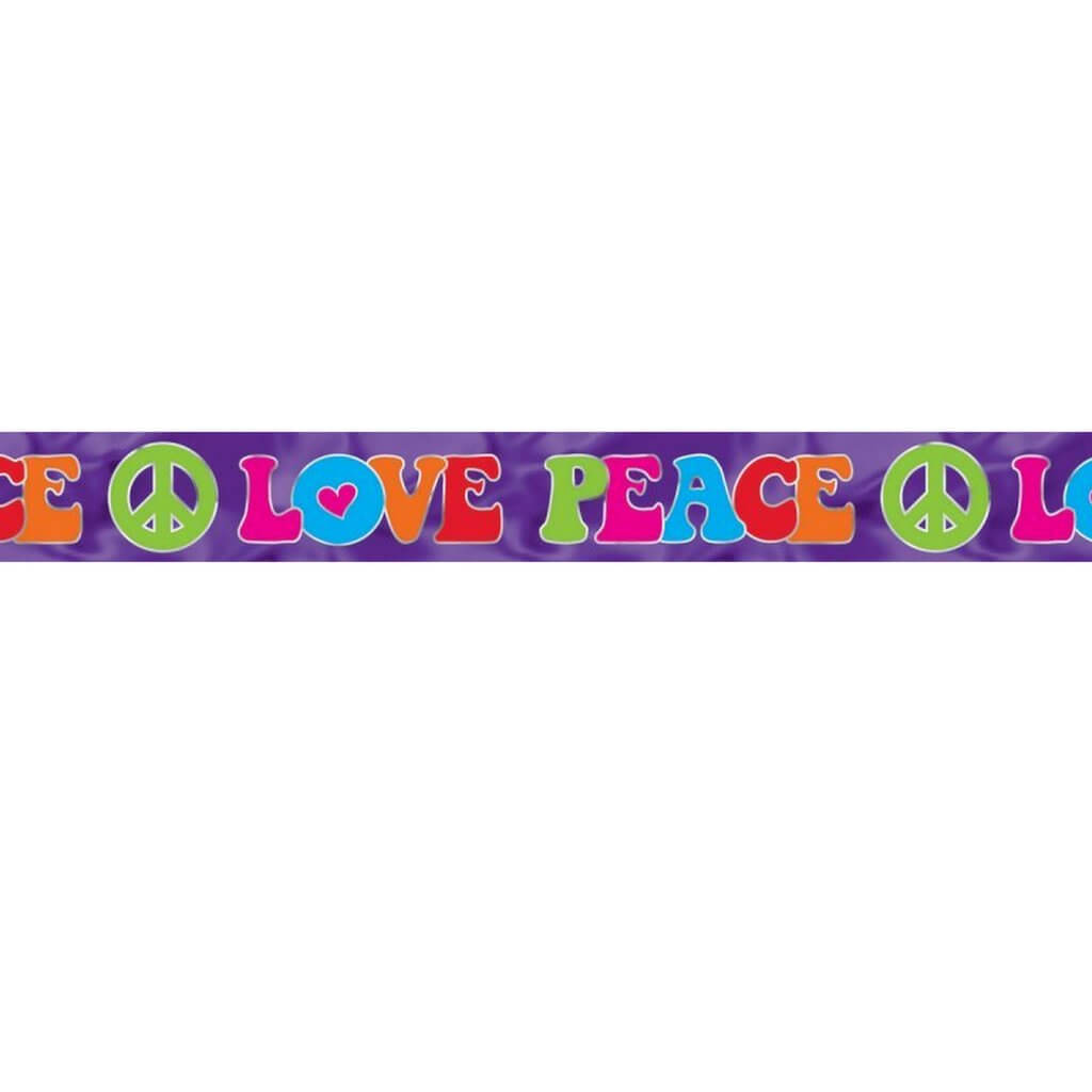 Feeling Groovy 60's Hippie Foil Banner