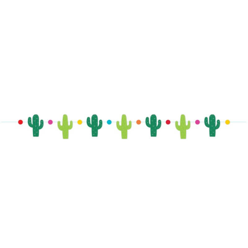 Amscan Fiesta Cactus Paper Banner - 1.2m