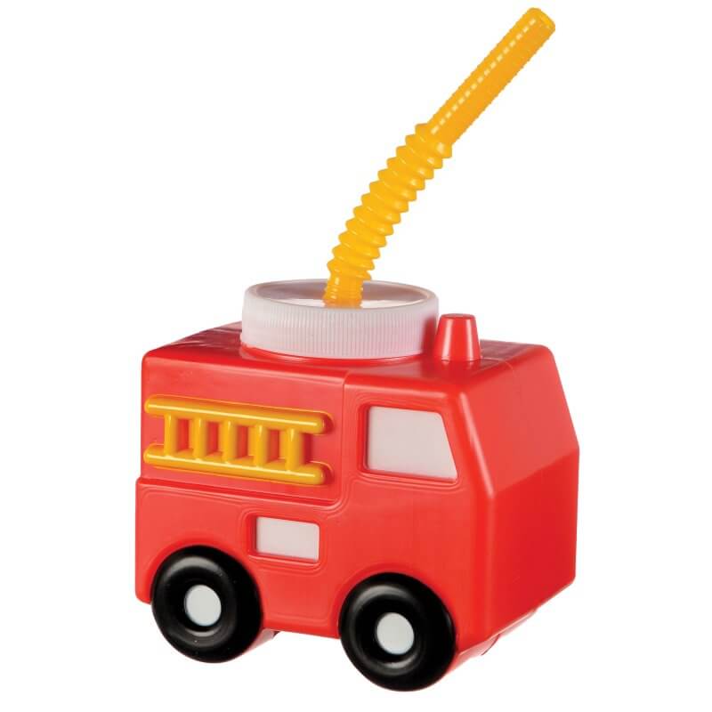 First Responder Fire Truck Plastic Sippy Cup