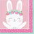 Floral Bunny Party Luncheon Paper Napkins 16pk