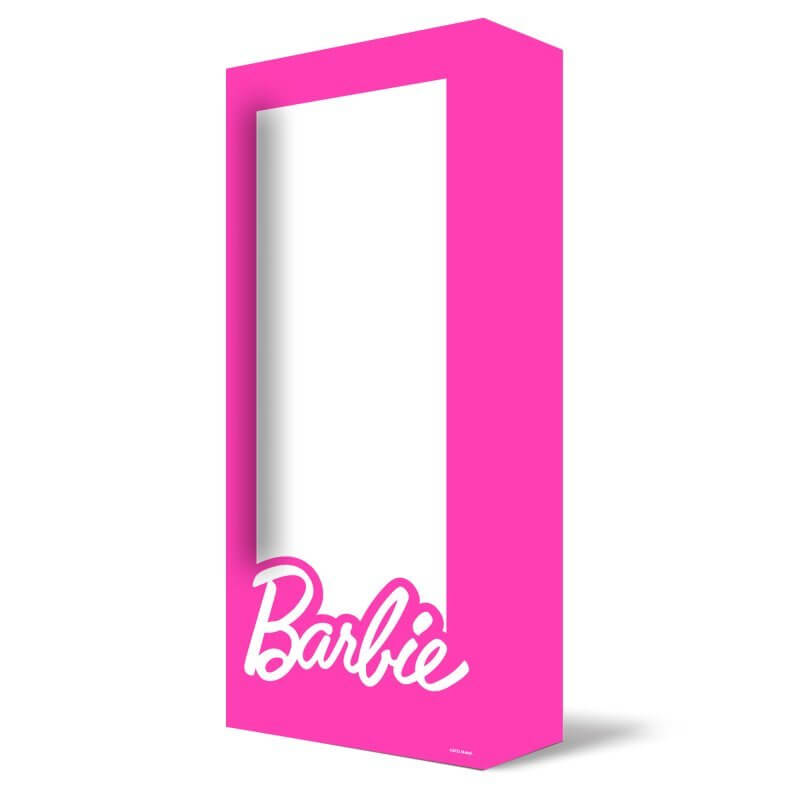 Hot Pink Barbie Box Step In Photo Prop