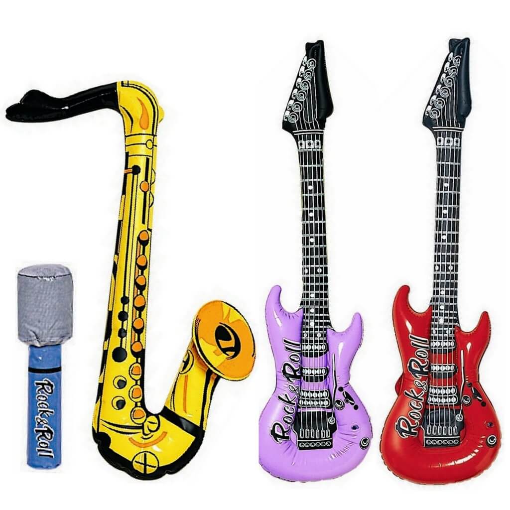 Amscan Inflatable Jukebox Rock Instrucments balloons