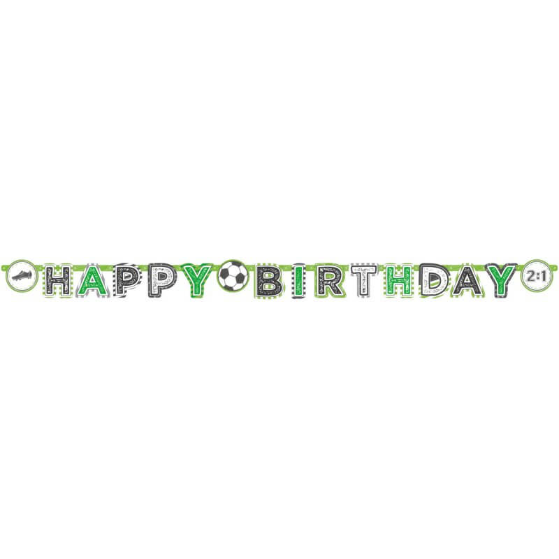 Kicker Party Happy Birthday Letter Banner