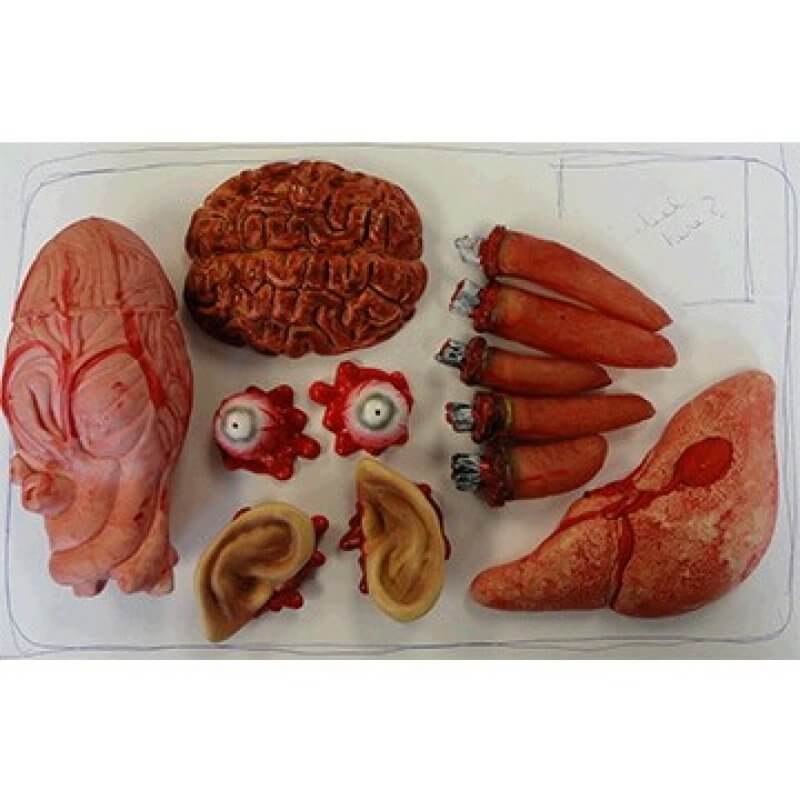 Meat Market Value Pack Plastic Body Parts Halloween decorations