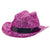 Mini Pink Glitter Cowboy Hat