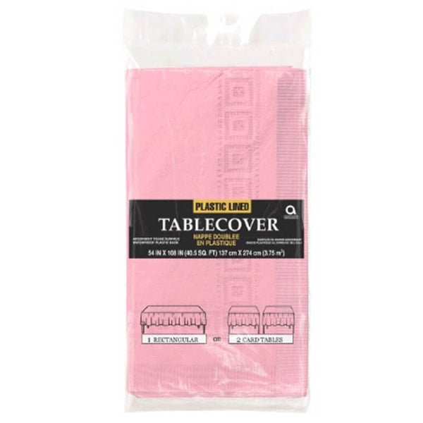 New Pink Rectangular Tablecover 3 Ply | Online Party Supplies