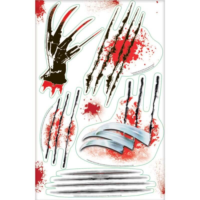 Nightmare On Elm Street Vinyl Wall Grabber Halloween wall decorations