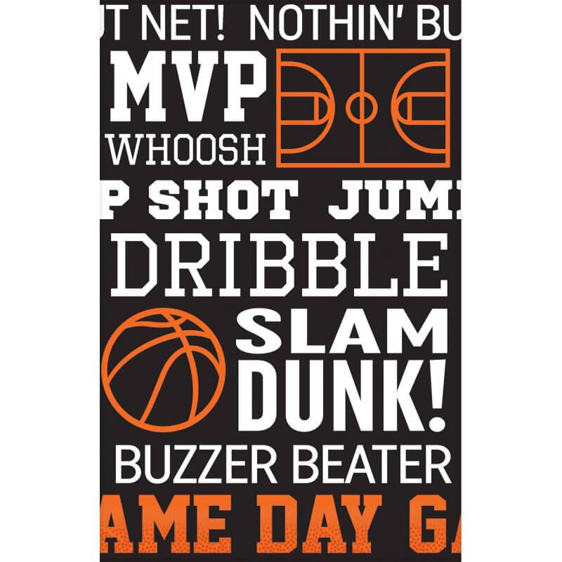 Amscan Nothing But Net Basketball Plastic Tablecover