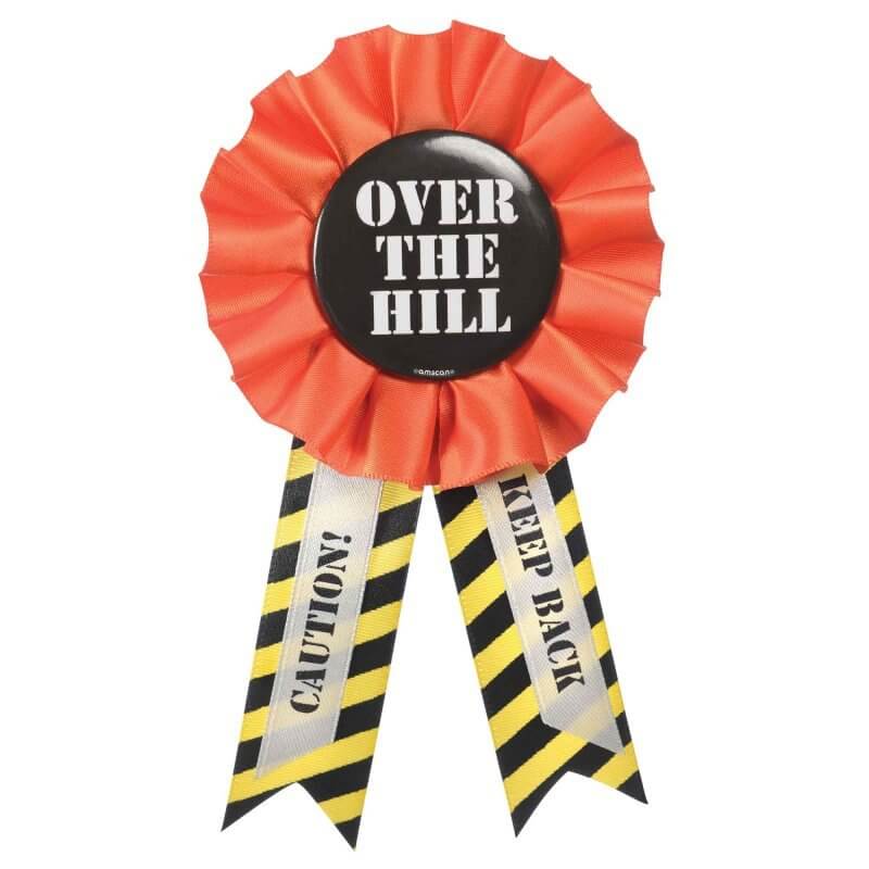 Over The Hill Construction Award Ribbon
