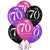 Amscan Pink Celebration 70 30cm Latex Balloon 6 Pack