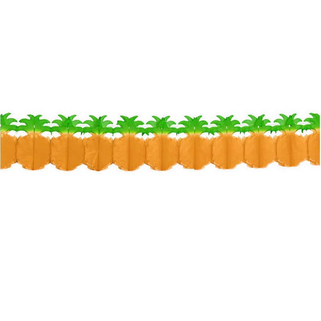 Amscan Pineapple Tissue Paper Bunting Garland - 3.6m