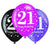 Amscan Pink Celebration 21 30cm Latex Balloon 6 Pack