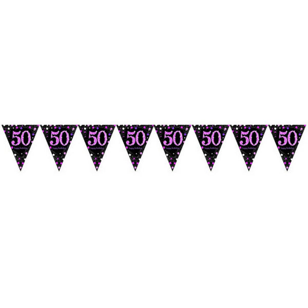 Amscan International- Bannières, 9903786, 10m Plastic Pennant Banner Amscan International- Bannières, 9903786, 10m Plastic Pennant Banner