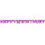 Pink Celebration Happy 21st Birthday Prismatic Letter Banner
