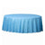 Round Pastel Blue Plastic Tablecover